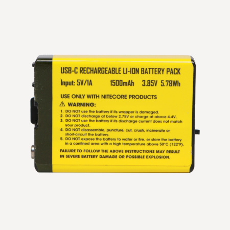 Аккумулятор NiteCore HLB1500 (UCB-C, 3,85V*1,5Ah=5,78Wh)